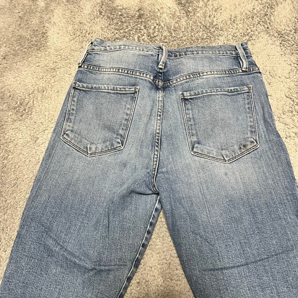 FRAME Jeans Womens 29 (31x27.5) Le Svlvie Straight  Blue Denim Pants - Picture 4 of 11